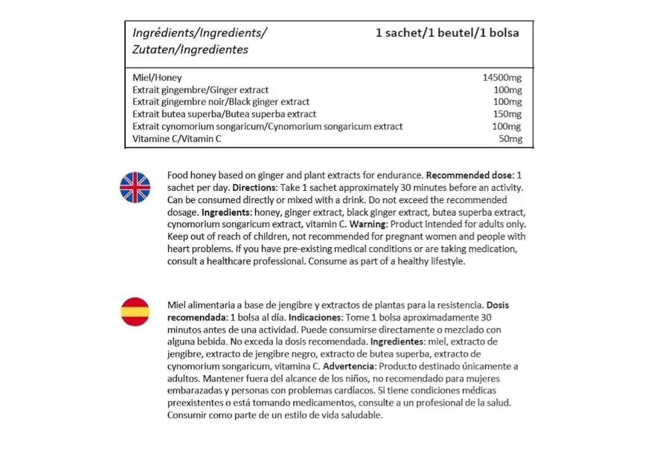 Miel Énergisant Naturel – Formule Premium au Ginseng